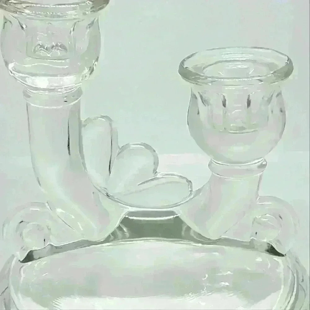 Vintage Glass Candle Holder